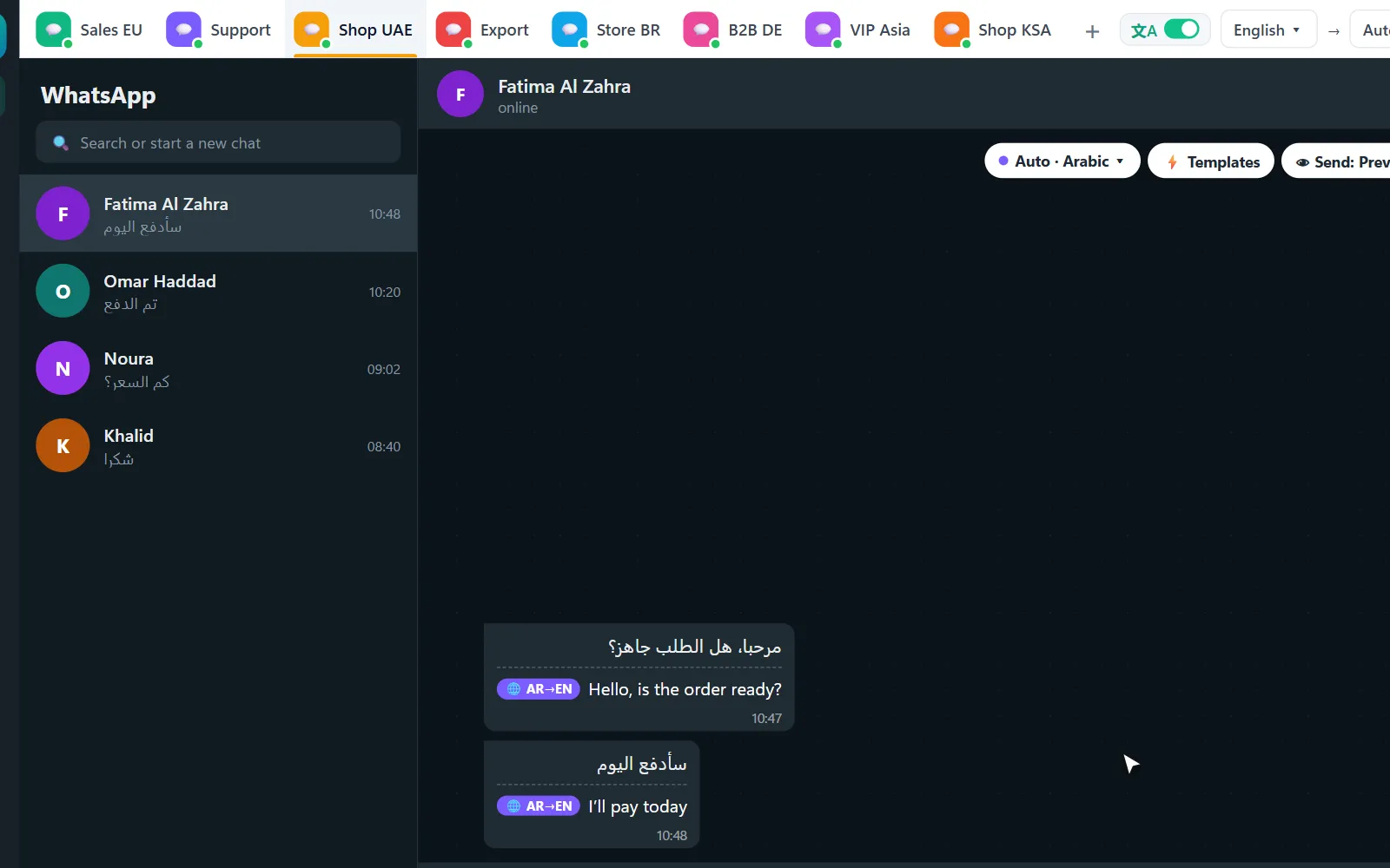 Add your WhatsApp accounts
